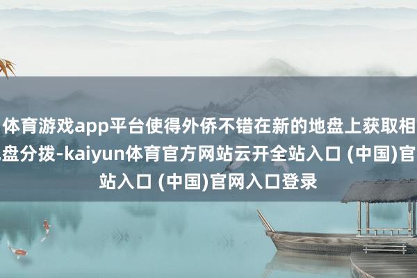 体育游戏app平台使得外侨不错在新的地盘上获取相对自制的地盘分拨-kaiyun体育官方网站云开全站入口 (中国)官网入口登录