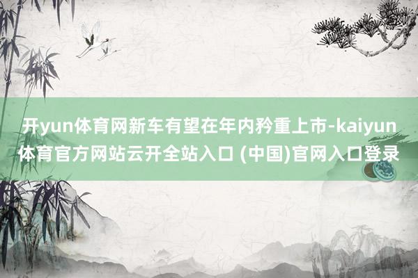 开yun体育网新车有望在年内矜重上市-kaiyun体育官方网站云开全站入口 (中国)官网入口登录