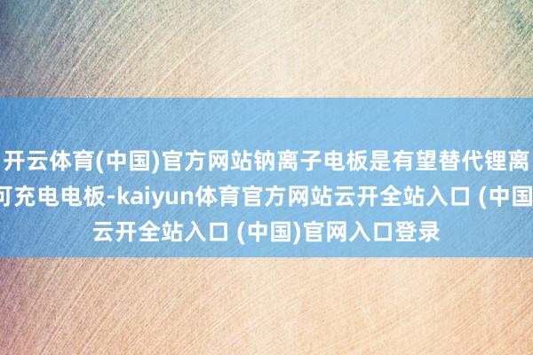 开云体育(中国)官方网站钠离子电板是有望替代锂离子电板的新式可充电电板-kaiyun体育官方网站云开全站入口 (中国)官网入口登录