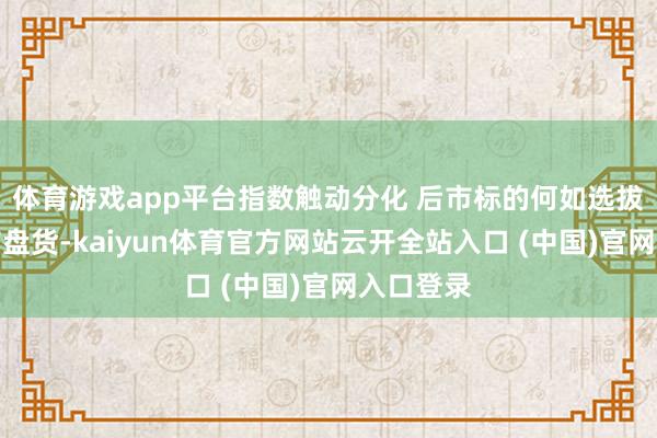 体育游戏app平台指数触动分化 后市标的何如选拔?|尾市盘货-kaiyun体育官方网站云开全站入口 (中国)官网入口登录